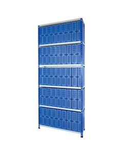 Estante de Aço Metal Point 2 com arquivos de plástico