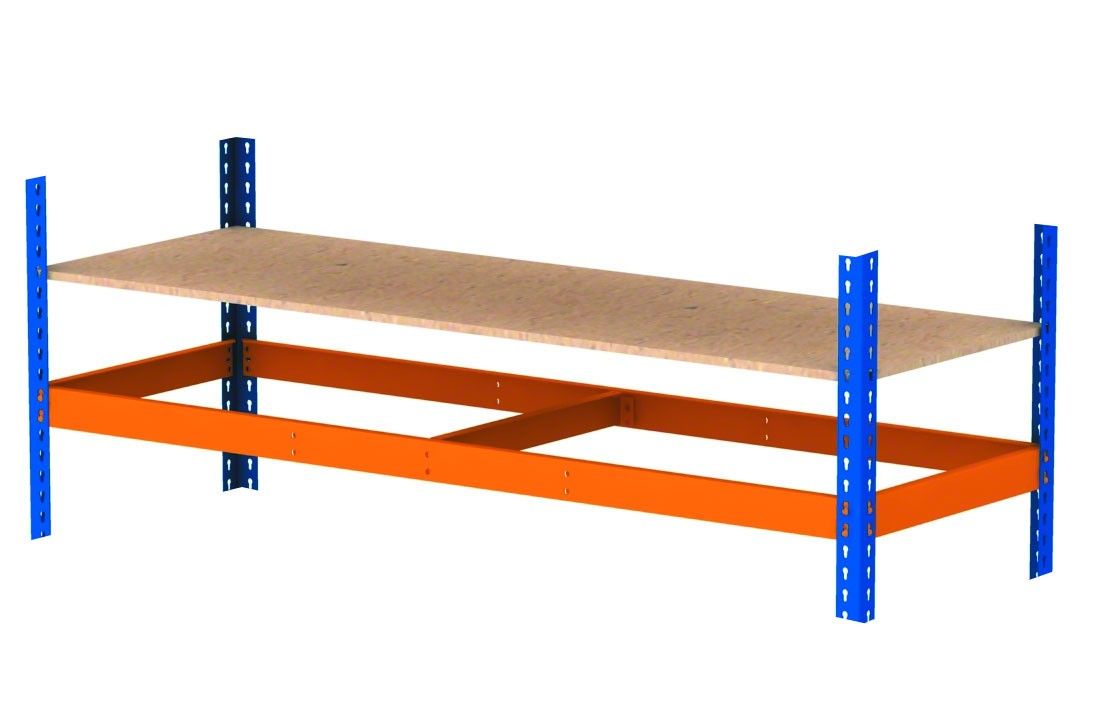 Nível extra para estantes de aço para cargas pesadas Metal Point Plus