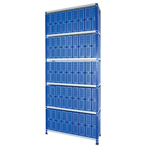 Estante de Aço Metal Point 2 com arquivos de plástico